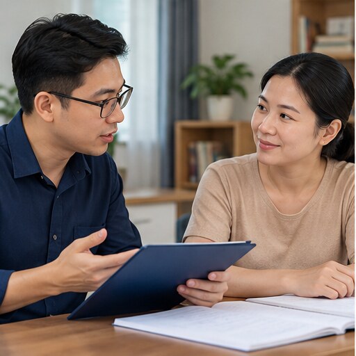 Trao đổi tiến độ học tập ngắn gọn giữa phụ huynh và giáo viên