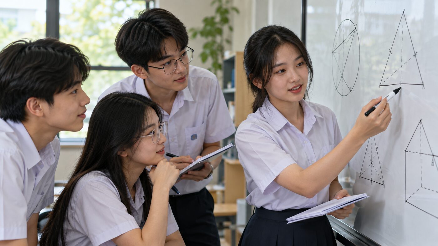 Minh họa lớp học nhóm toán 6–9: khi nào phù hợp với học sinh? – hoạt động học Toán của học sinh THCS