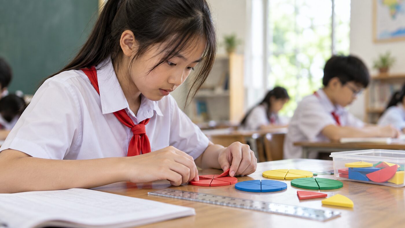 Minh họa toán lớp 6 mới lên thcs: 5 dấu hiệu cần hỗ trợ sớm – hoạt động học Toán của học sinh THCS