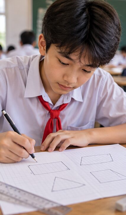 Đọc tên hình trước khi tìm công thức